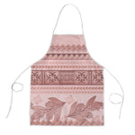 Pastel Pink Samoa Siapo Teuila Flowers Apron
