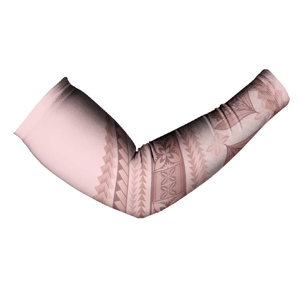 Pastel Pink Samoa Siapo Teuila Flowers Arm Sleeves