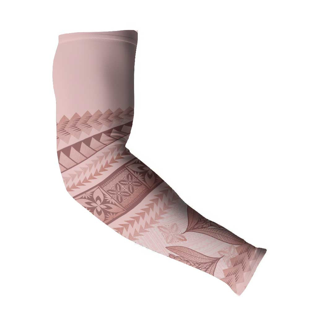 Pastel Pink Samoa Siapo Teuila Flowers Arm Sleeves