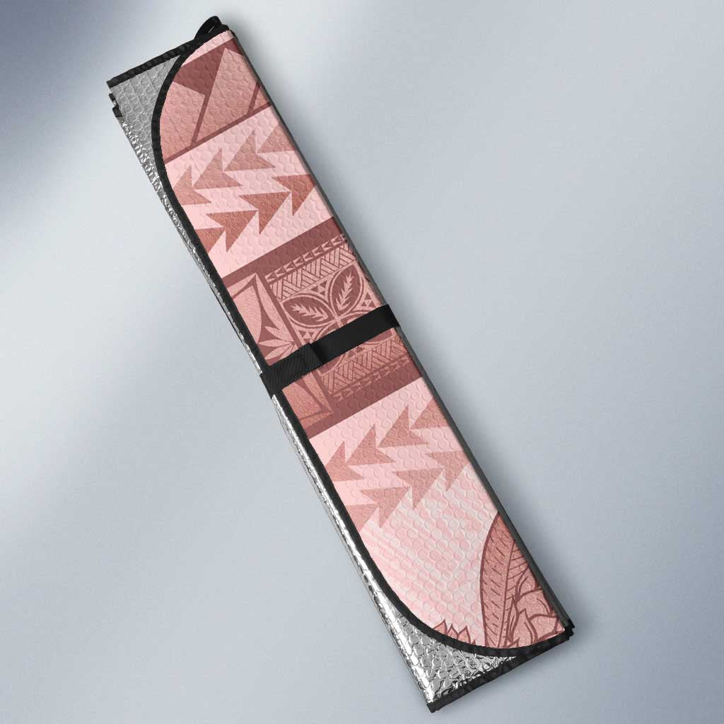 Pastel Pink Samoa Siapo Teuila Flowers Auto Sun Shade