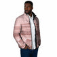 Pastel Pink Samoa Siapo Teuila Flowers Padded Jacket