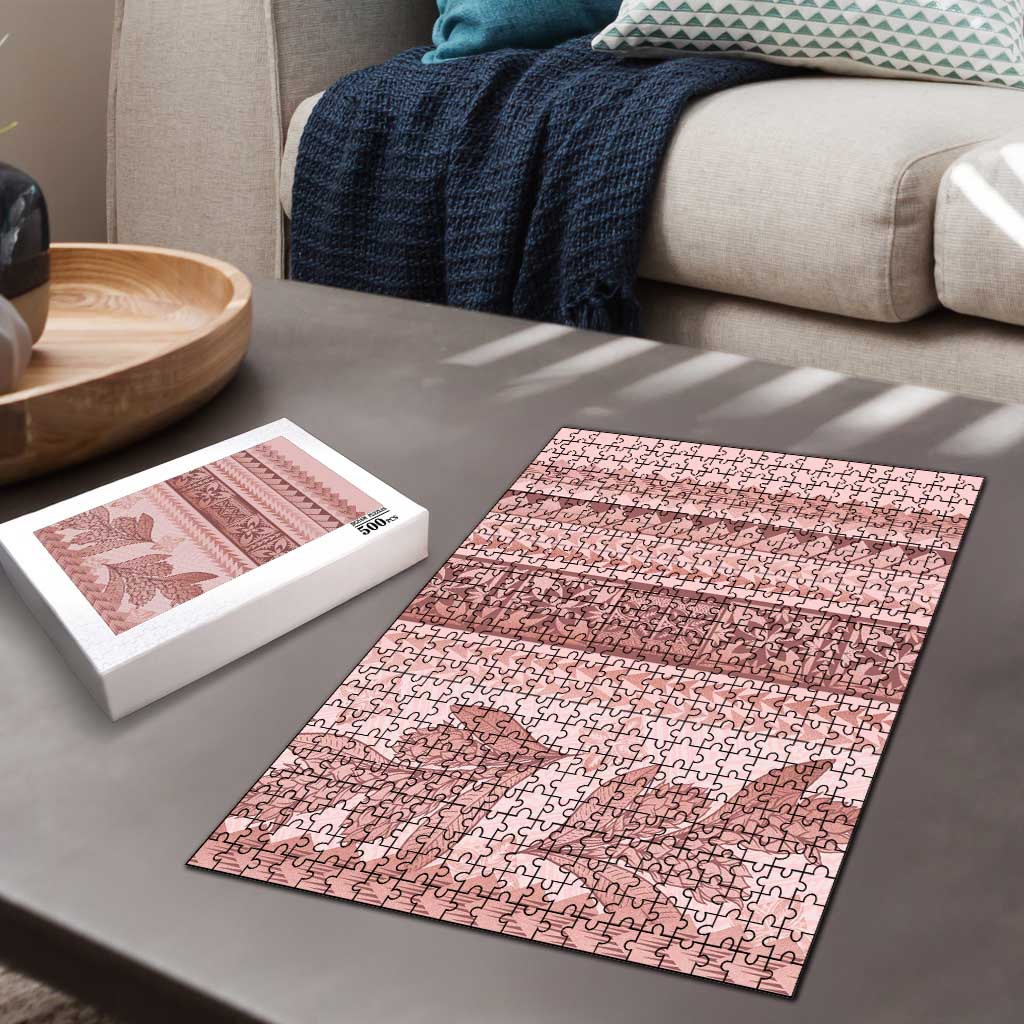 Pastel Pink Samoa Siapo Teuila Flowers Puzzle