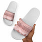 Pastel Pink Samoa Siapo Teuila Flowers Slide Sandals