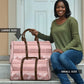 Pastel Pink Samoa Siapo Teuila Flowers Travel Bag
