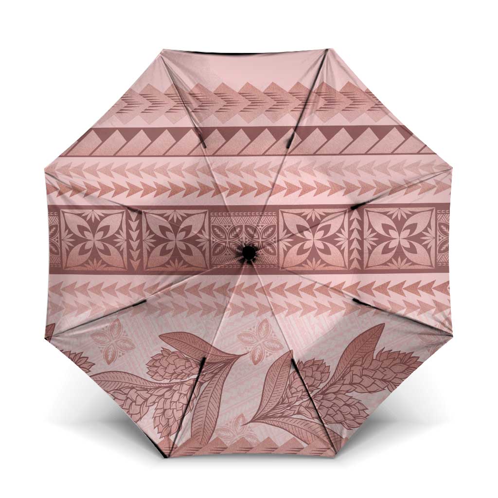 Pastel Pink Samoa Siapo Teuila Flowers Umbrella