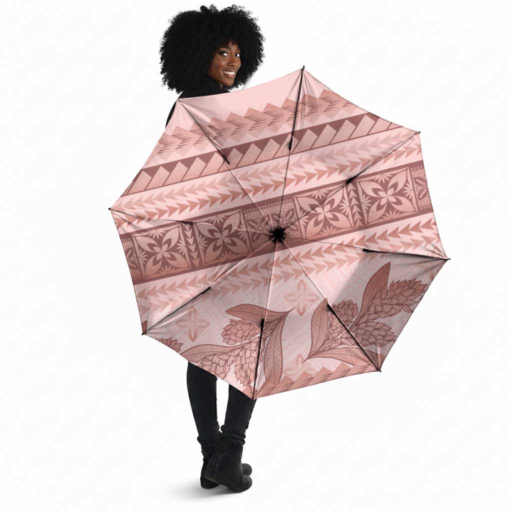 Pastel Pink Samoa Siapo Teuila Flowers Umbrella