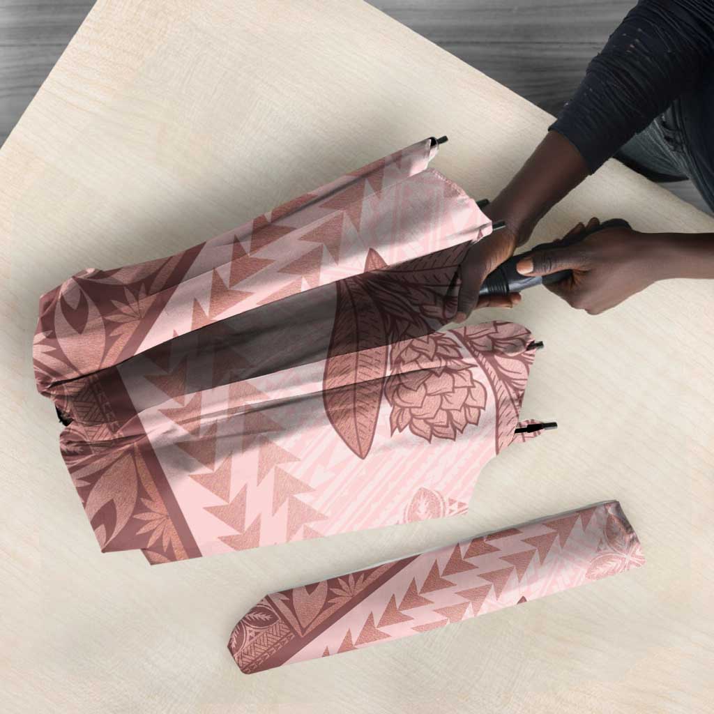 Pastel Pink Samoa Siapo Teuila Flowers Umbrella