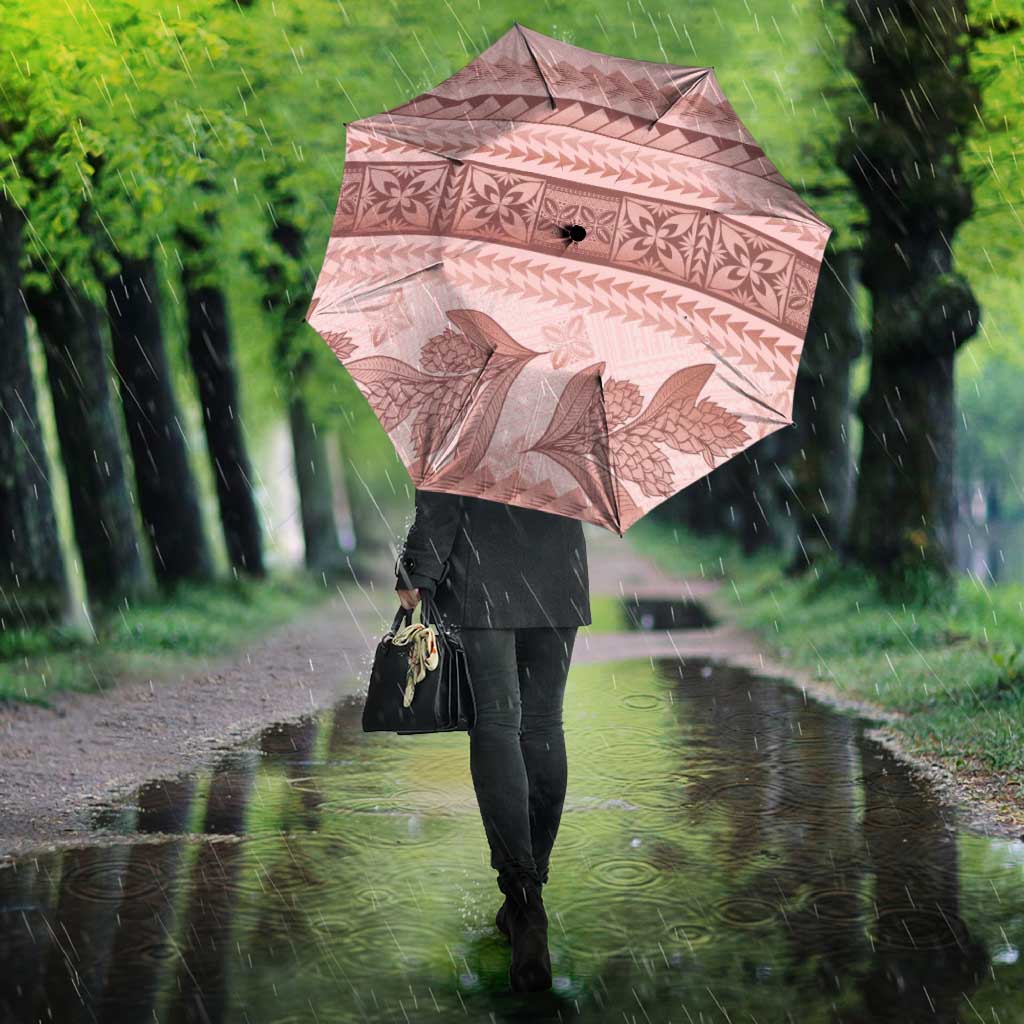 Pastel Pink Samoa Siapo Teuila Flowers Umbrella