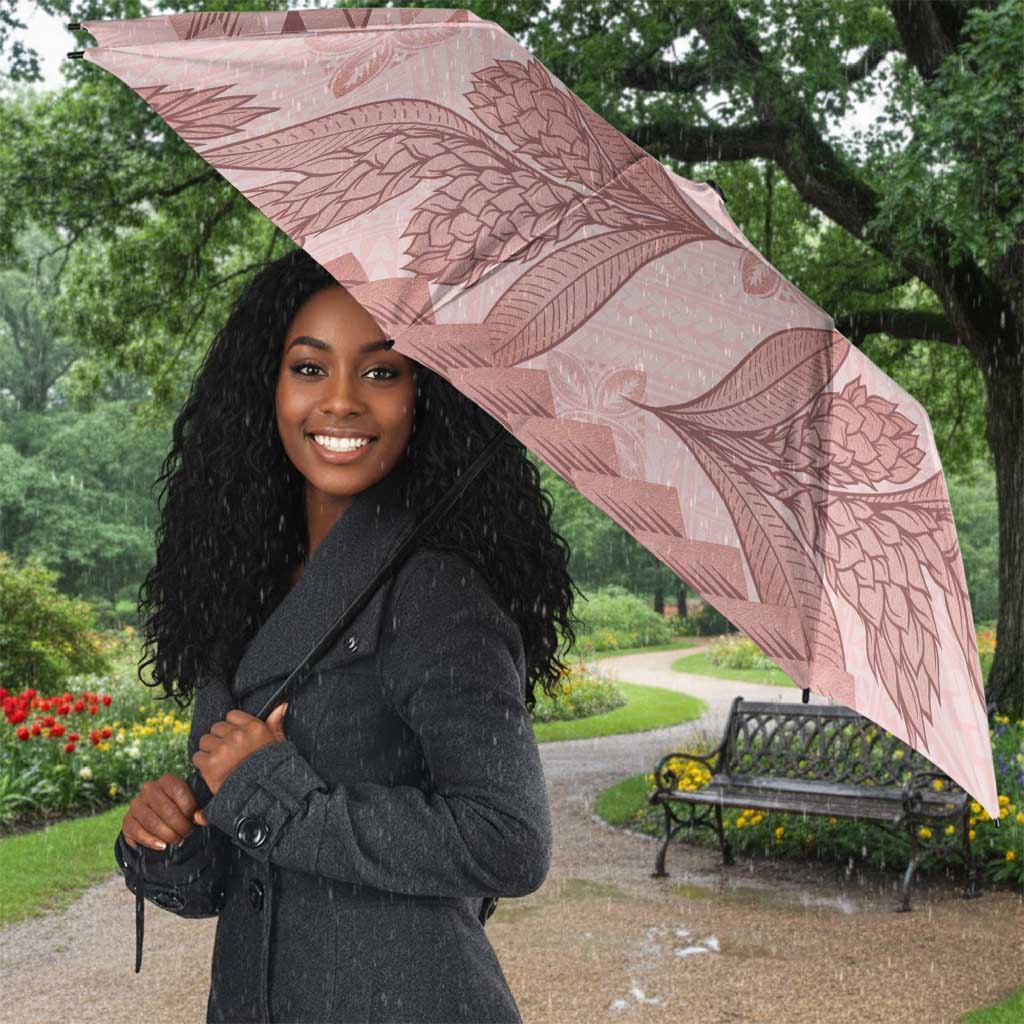 Pastel Pink Samoa Siapo Teuila Flowers Umbrella