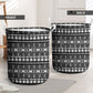 Pano De Terra Motifs Cabo Verde Laundry Basket Black Color