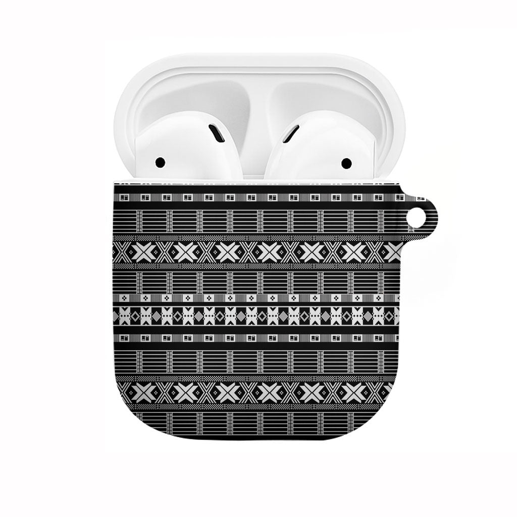Pano De Terra Motifs Cabo Verde AirPods Case Black Color