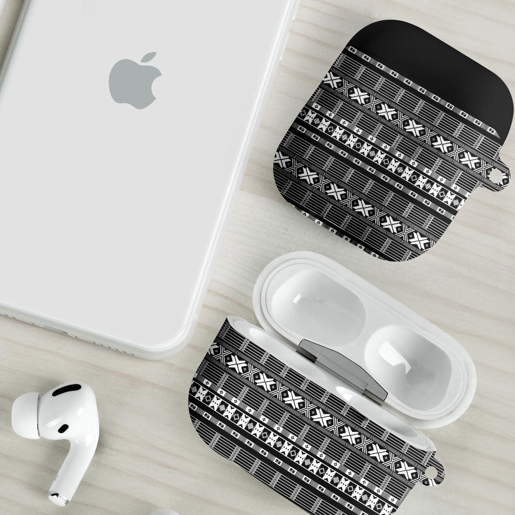 Pano De Terra Motifs Cabo Verde AirPods Case Black Color