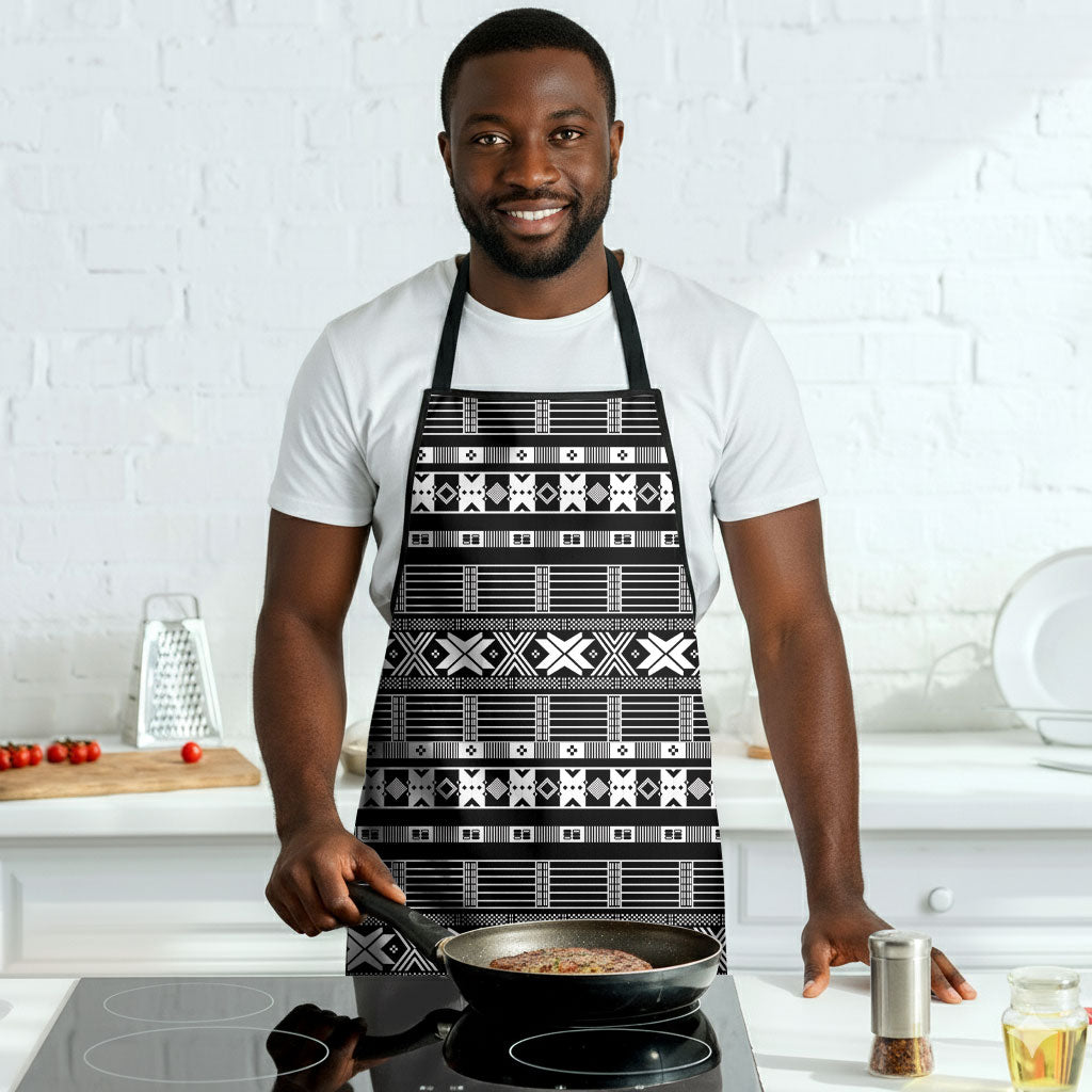 Pano De Terra Motifs Cabo Verde Apron Black Color