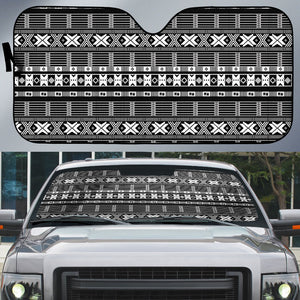Pano De Terra Motifs Cabo Verde Auto Sun Shade Black Color