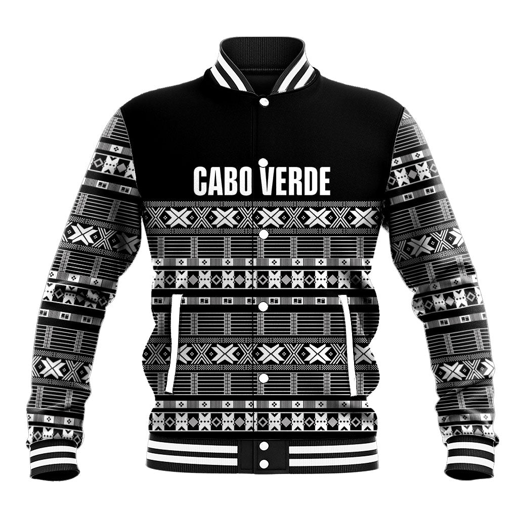 Pano De Terra Motifs Cabo Verde Baseball Jacket Black Color