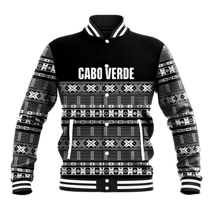 Pano De Terra Motifs Cabo Verde Baseball Jacket Black Color