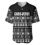 Pano De Terra Motifs Cabo Verde Baseball Jersey Black Color