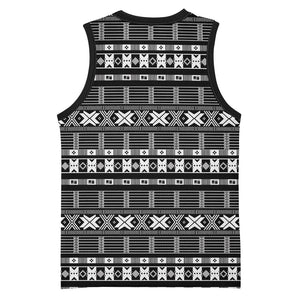 Pano De Terra Motifs Cabo Verde Basketball Jersey Black Color