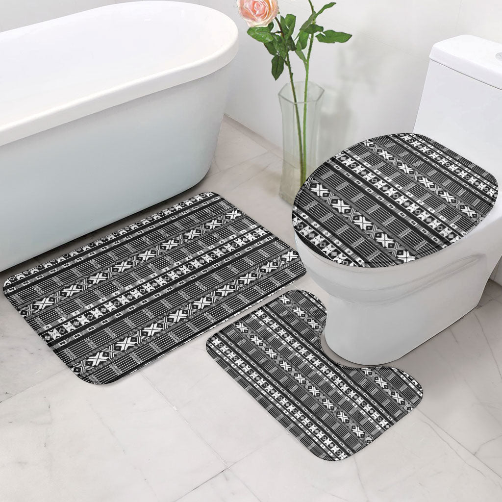 Pano De Terra Motifs Cabo Verde Bathroom Set Black Color