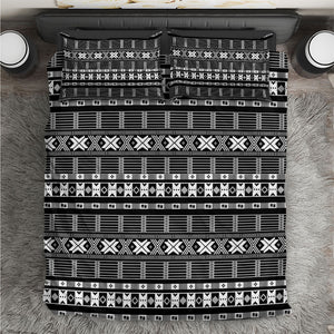 Pano De Terra Motifs Cabo Verde Bedding Set Black Color