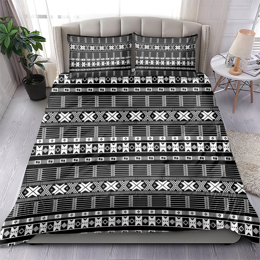 Pano De Terra Motifs Cabo Verde Bedding Set Black Color