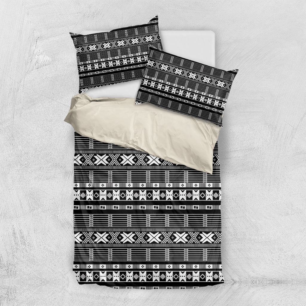 Pano De Terra Motifs Cabo Verde Bedding Set Black Color