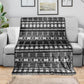 Pano De Terra Motifs Cabo Verde Blanket Black Color