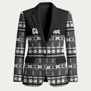 Pano De Terra Motifs Cabo Verde Blazer Black Color