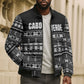 Pano De Terra Motifs Cabo Verde Bomber Puffer Jacket Black Color