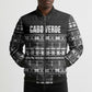 Pano De Terra Motifs Cabo Verde Bomber Puffer Jacket Black Color