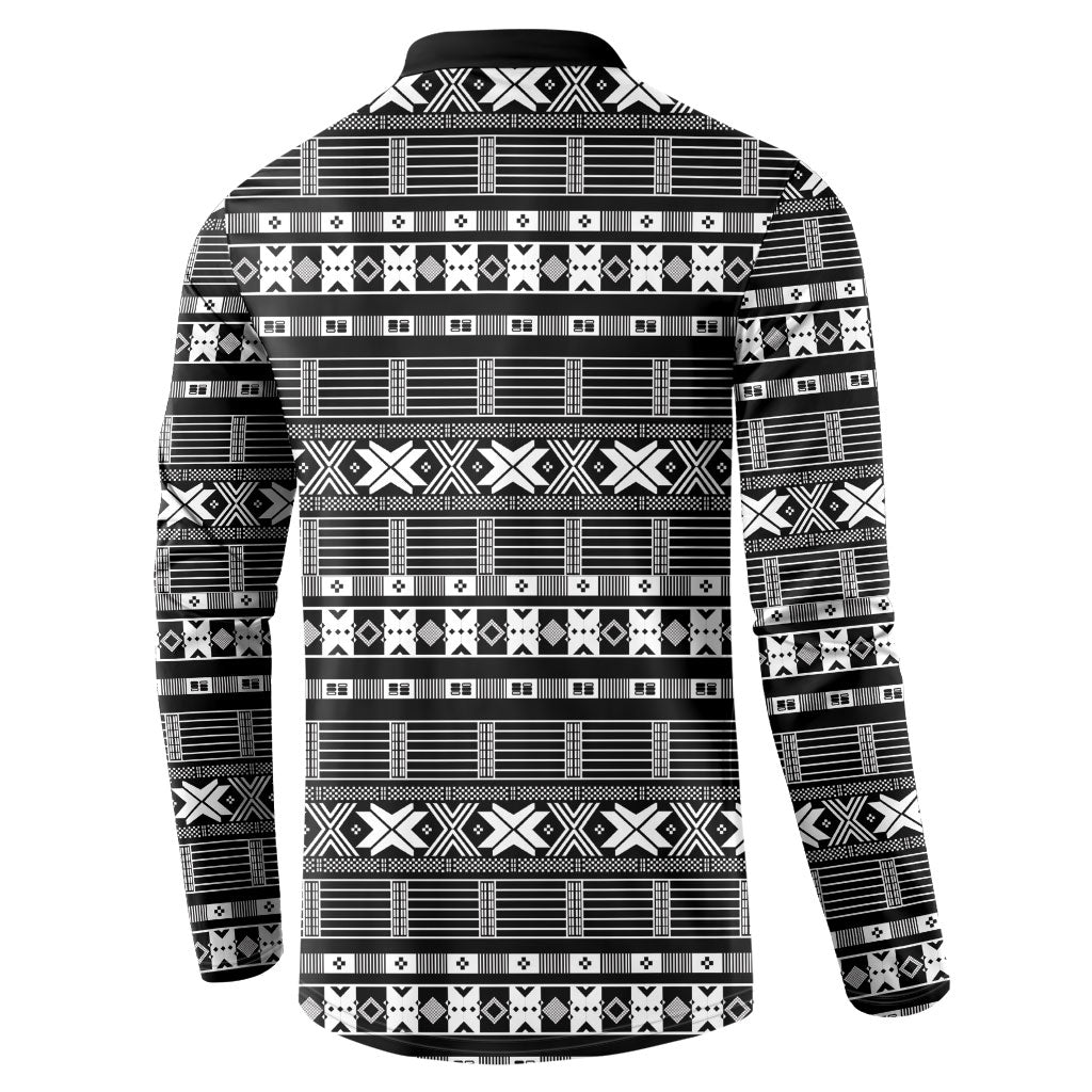Pano De Terra Motifs Cabo Verde Button Sweatshirt Black Color