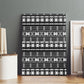 Pano De Terra Motifs Cabo Verde Canvas Wall Art Black Color