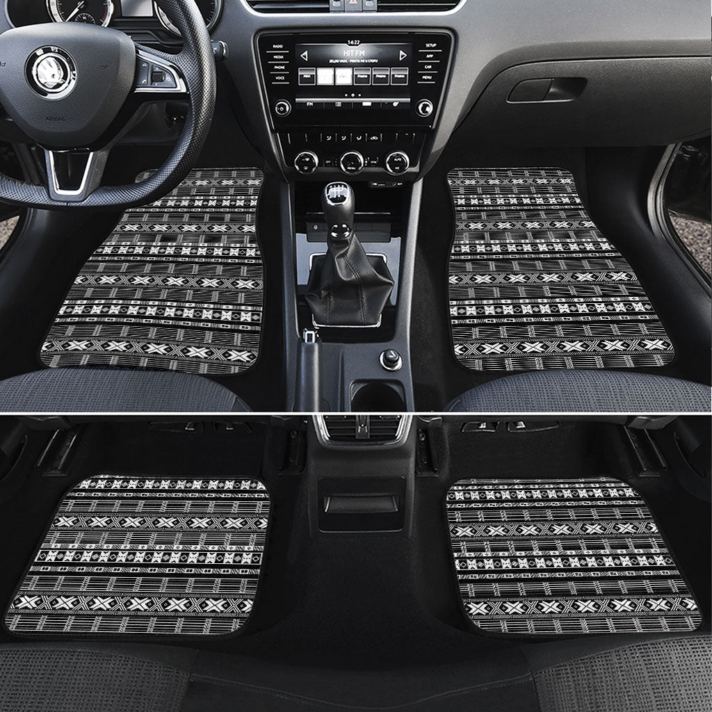 Pano De Terra Motifs Cabo Verde Car Mats Black Color
