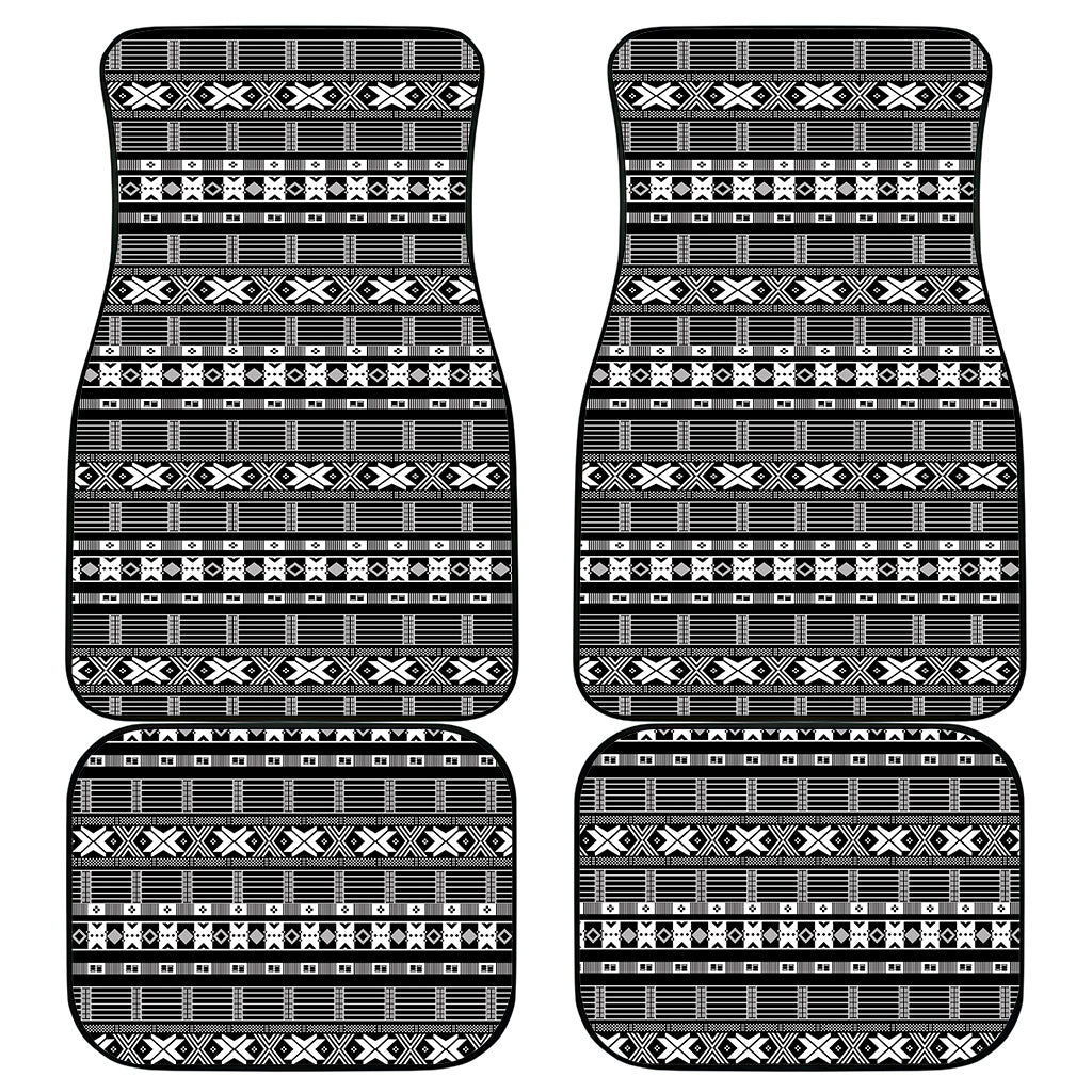 Pano De Terra Motifs Cabo Verde Car Mats Black Color