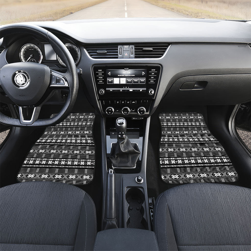 Pano De Terra Motifs Cabo Verde Car Mats Black Color