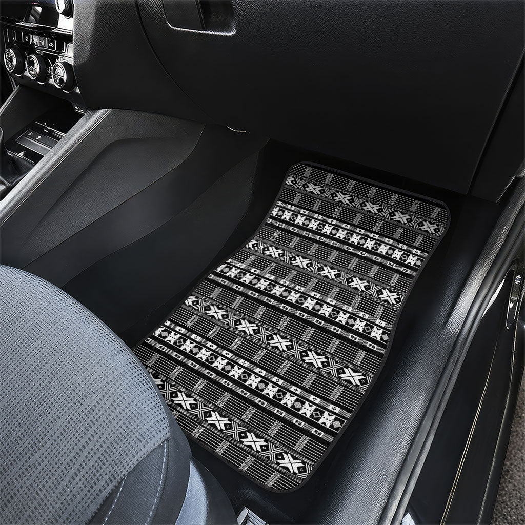 Pano De Terra Motifs Cabo Verde Car Mats Black Color