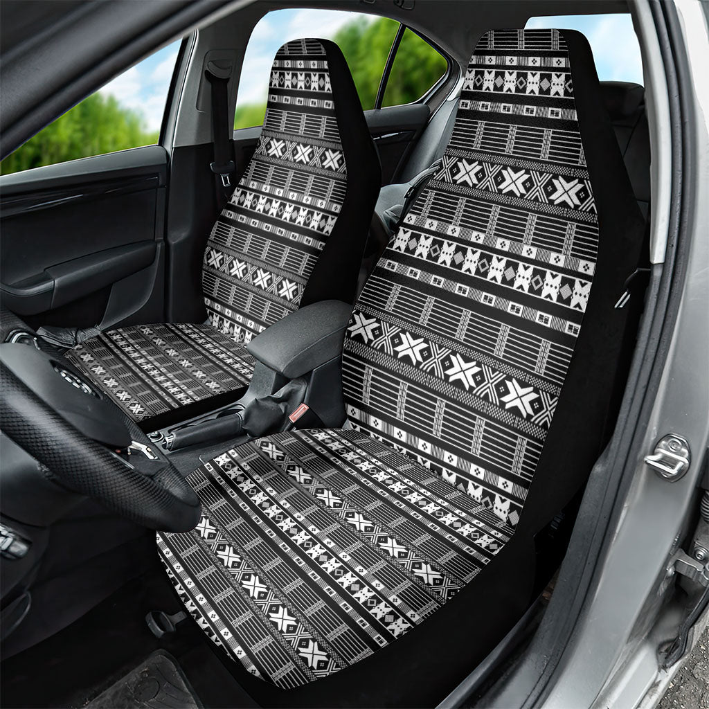 Pano De Terra Motifs Cabo Verde Car Seat Cover Black Color