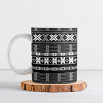 Pano De Terra Motifs Cabo Verde Ceramic Mug Black Color