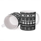 Pano De Terra Motifs Cabo Verde Ceramic Mug Black Color