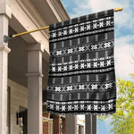 Pano De Terra Motifs Cabo Verde Garden Flag Black Color