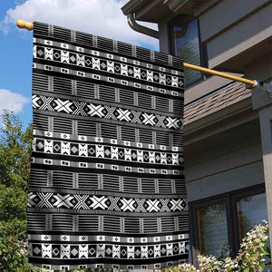 Pano De Terra Motifs Cabo Verde Garden Flag Black Color