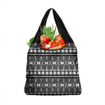 Pano De Terra Motifs Cabo Verde Grocery Bag Black Color
