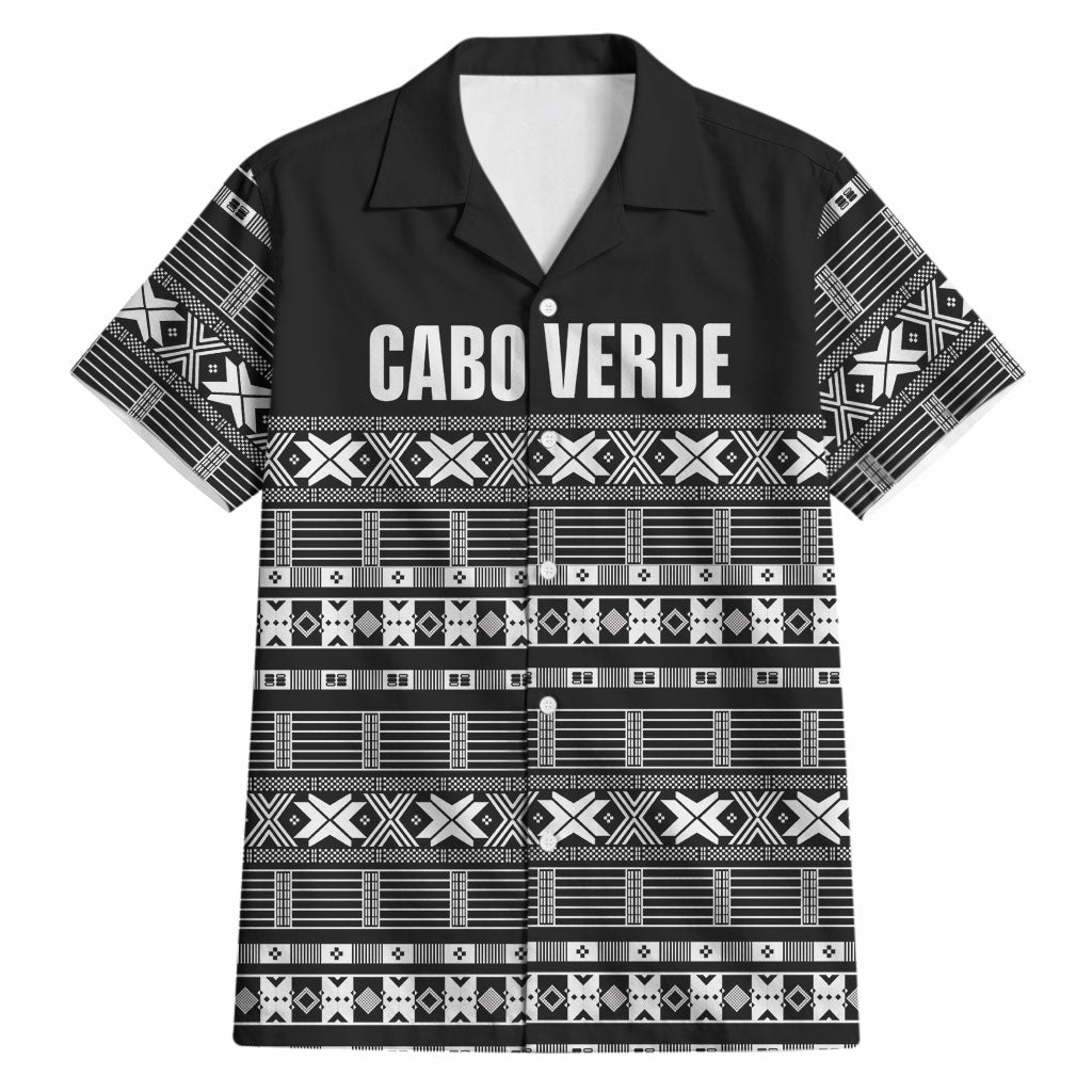 Pano De Terra Motifs Cabo Verde Hawaiian Shirt Black Color