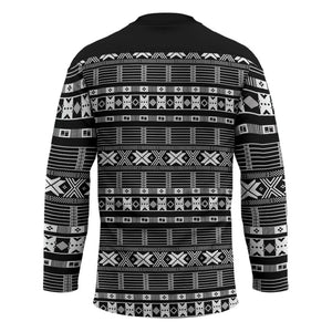 Pano De Terra Motifs Cabo Verde Hockey Jersey Black Color