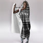 Pano De Terra Motifs Cabo Verde Hooded Blanket Black Color
