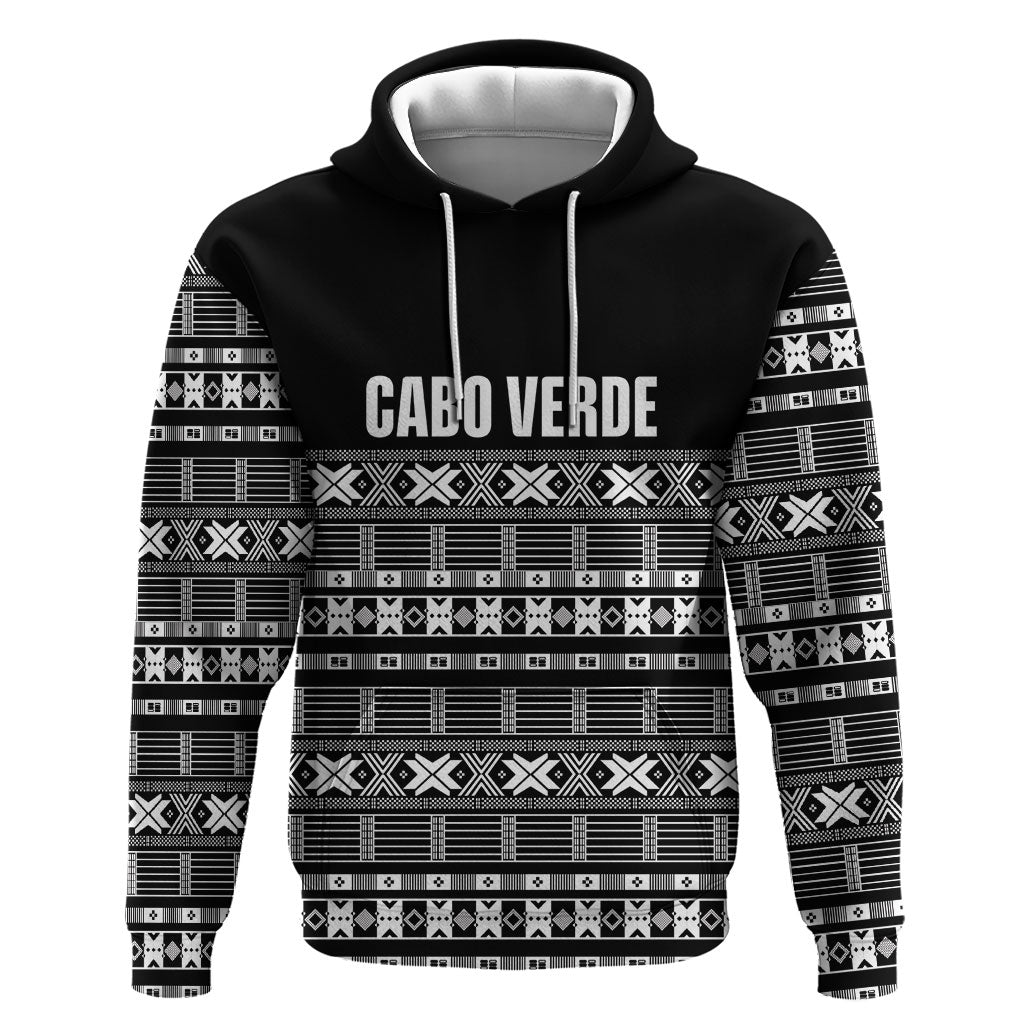 Pano De Terra Motifs Cabo Verde Hoodie Black Color