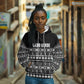 Pano De Terra Motifs Cabo Verde Hoodie Black Color