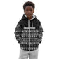 Pano De Terra Motifs Cabo Verde Kid Hoodie Black Color