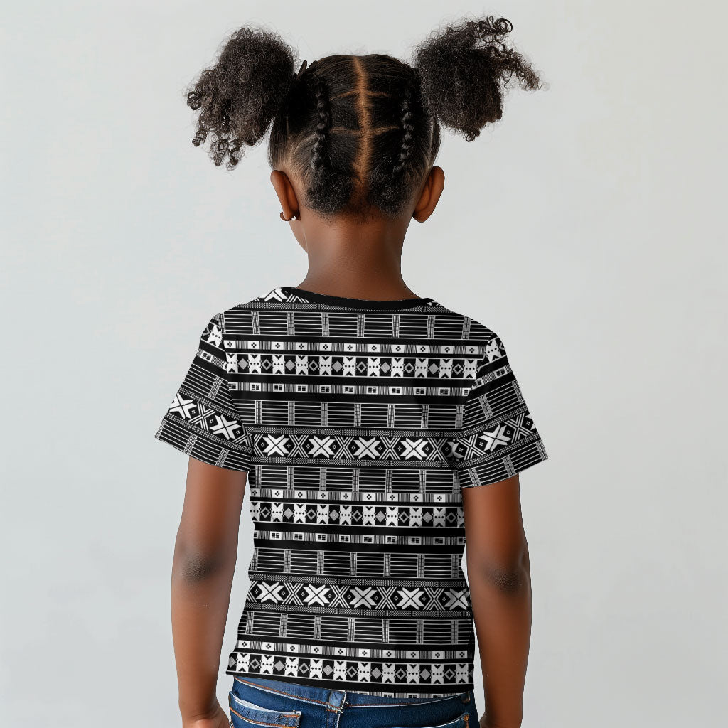 Pano De Terra Motifs Cabo Verde Kid T shirt Black Color