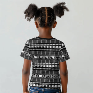 Pano De Terra Motifs Cabo Verde Kid T shirt Black Color